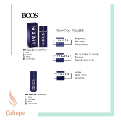 BOOS Intense Blue men Edp + Neceser - Imagen 2