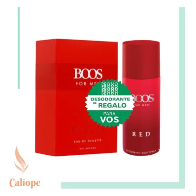 SET DE PERFUME BOOS EDT RED + deo