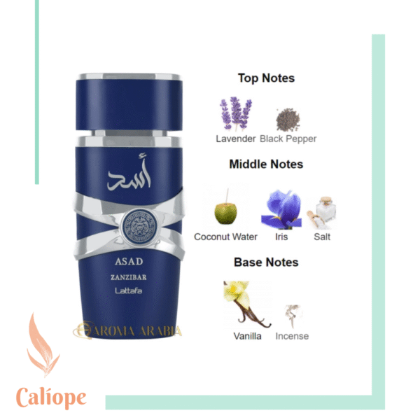 Asad Zanzibar - Lattafa edp 100ml - Imagen 3